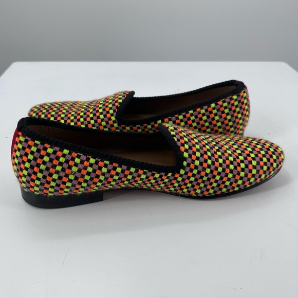 Del Toro Colorful Loafers Checkered Neon Womens 10 - Picture 6 of 11